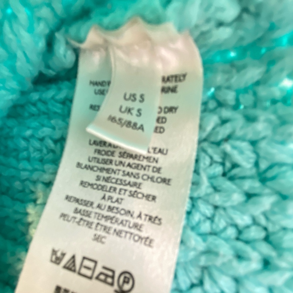 Free People Slouchy Sweater Women’s Small Mint Green Oversized - Picture 3 of 8